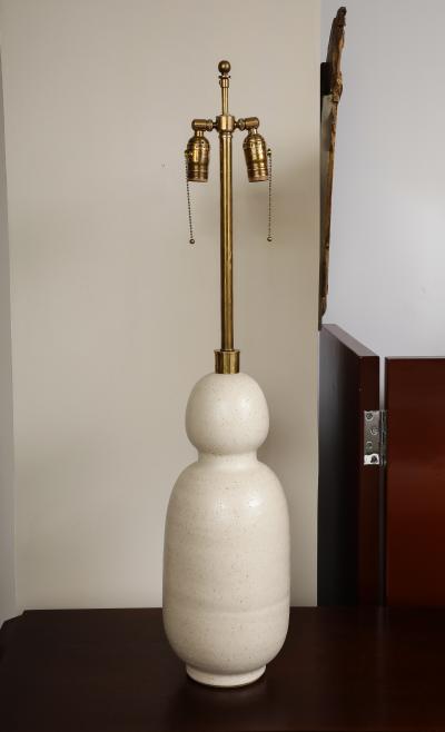 A Pair of Ceramic Gourd Lamps