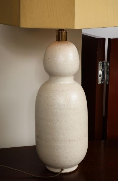 A Pair of Ceramic Gourd Lamps