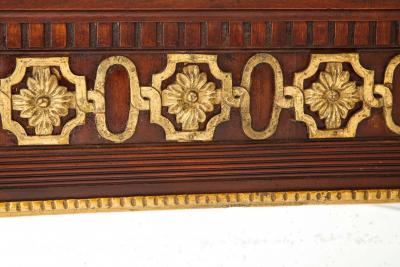 A Pair of Danish Louis XVI Mahogany and Parcel Gilt Mirrors Circa 1790s