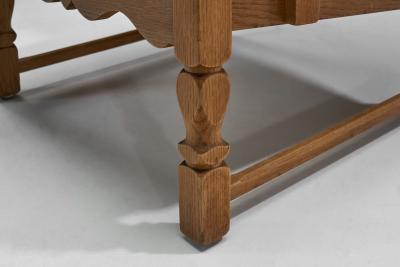 A Pair of Danish Oak Easy Chairs Denmark 1970s