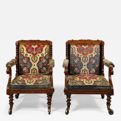 A Pair of Early 19th Century Scottish Oak Chairs