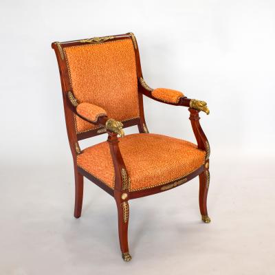 A Pair of Empire Revival Armchairs
