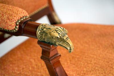 A Pair of Empire Revival Armchairs