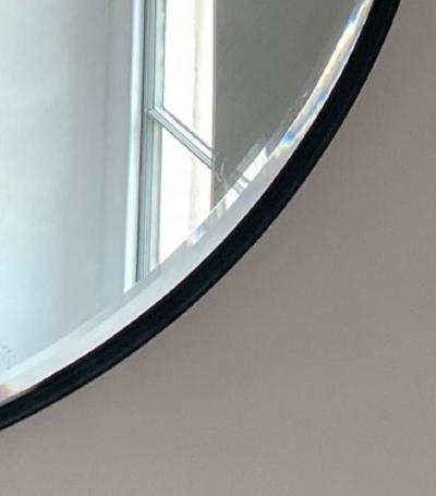 A Pair of Fine Edged 1930s Art Deco Circular Mirrors