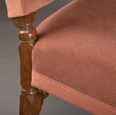 A Pair of Franco Flemish 17th Century High Back Armchairs