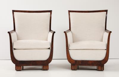 A Pair of French Art Deco Lounge Chairs