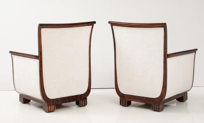 A Pair of French Art Deco Lounge Chairs