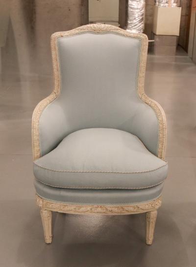 A Pair of French Carved Bergere Chairs circa 1780