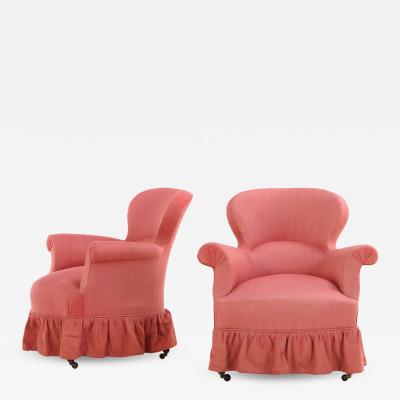 A Pair of French Napoleon III Armchairs C 1860 