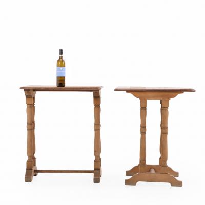 A Pair of French Oak Side Tables C 1900 