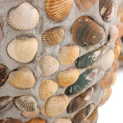 A Pair of French Planters with Shell Decoration Contemporary 