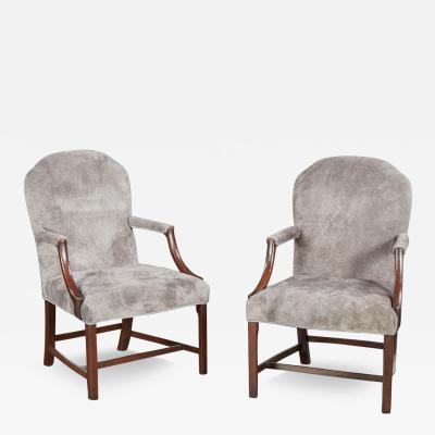 A Pair of Georgian Library Chairs