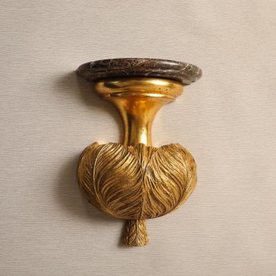 A Pair of Gilded Brackets