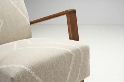 A Pair of Haagse School Art Deco Lounge Chairs The Netherlands 1930s