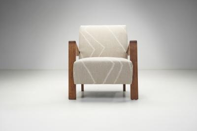 A Pair of Haagse School Art Deco Lounge Chairs The Netherlands 1930s