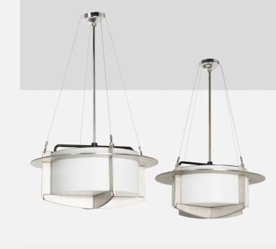 A Pair of Large Library Pendants