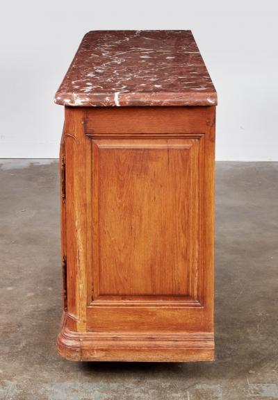 A Pair of Large Marble Top Buffets