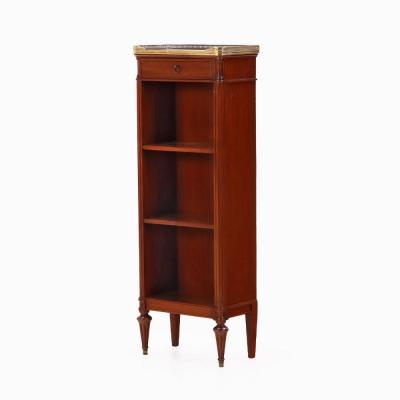 A Pair of Louis XVI Style Mahogany Bookcases C 1920