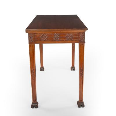 A Pair of Mahogany Serving or Side Tables in the George III Chinoiserie Manner