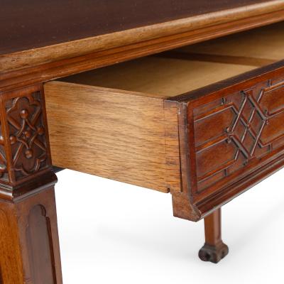 A Pair of Mahogany Serving or Side Tables in the George III Chinoiserie Manner