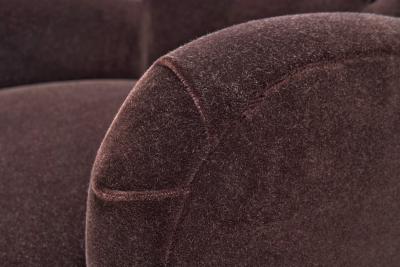 A Pair of Mid Century Armchairs With Stained Legs Europe Mid 20th Century