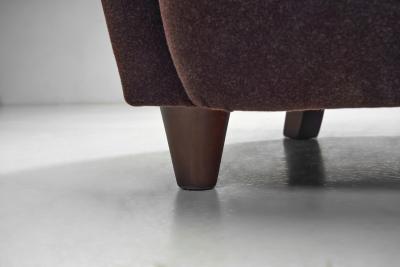 A Pair of Mid Century Armchairs With Stained Legs Europe Mid 20th Century
