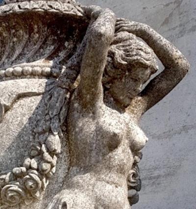 A Pair of Monumental Italian Limestone Vases 18th century style