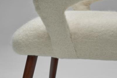 A Pair of Oak Cocktail Chairs Europe 1950s