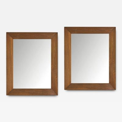 A Pair of Oak Mirrors