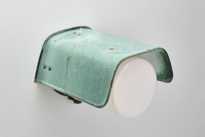 A Pair of Opal Glass and Copper Wall Lamps for S hk liikkeiden Oy Finland 1930s