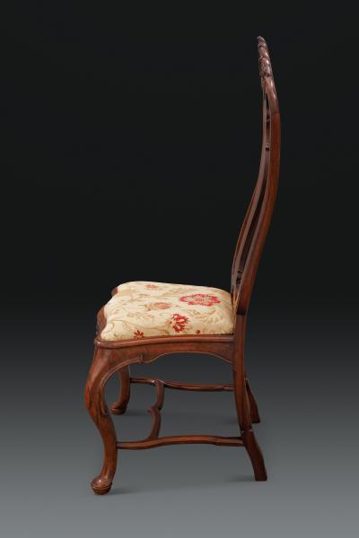 A Pair of Portuguese Padouk Side Chairs