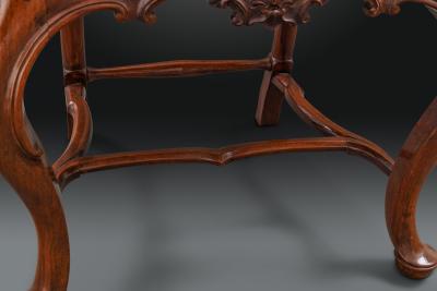 A Pair of Portuguese Padouk Side Chairs