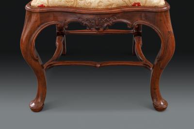 A Pair of Portuguese Padouk Side Chairs