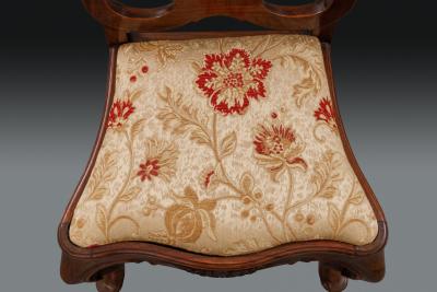 A Pair of Portuguese Padouk Side Chairs