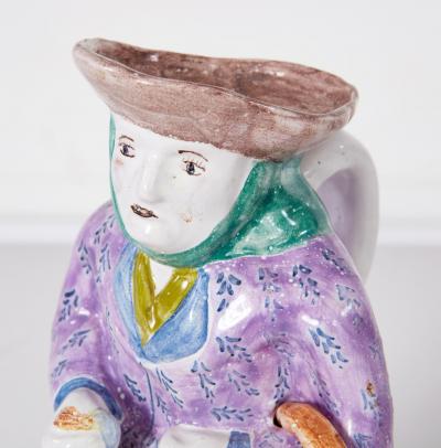 A Pair of Provencal Faience Vineyard Pitchers