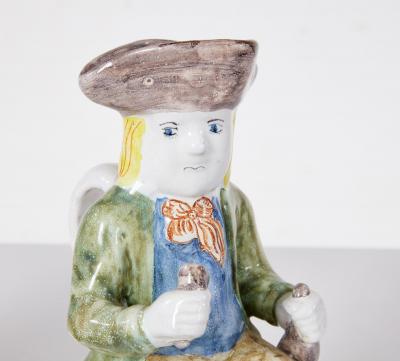 A Pair of Provencal Faience Vineyard Pitchers