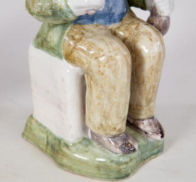 A Pair of Provencal Faience Vineyard Pitchers