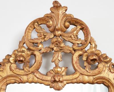 A Pair of Rococo Giltwood Mirrors