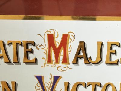 A Pair of Royal Warrant Proclamation Signs