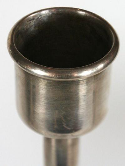 A Pair of Sabbattini Silverplated Candlesticks