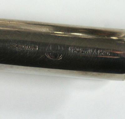 A Pair of Sabbattini Silverplated Candlesticks