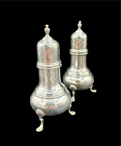 A Pair of Sterling Silver Salt Pepper Shaker