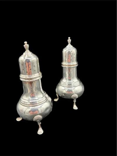 A Pair of Sterling Silver Salt Pepper Shaker