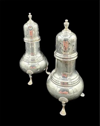 A Pair of Sterling Silver Salt Pepper Shaker