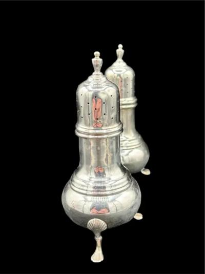 A Pair of Sterling Silver Salt Pepper Shaker