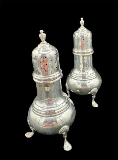 A Pair of Sterling Silver Salt Pepper Shaker