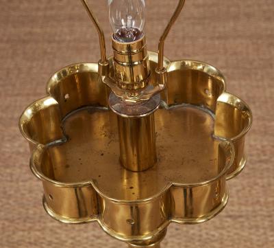 A Pair of Superb Overscale Brass Table Lamps