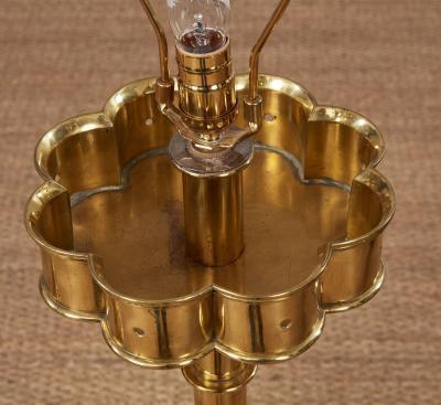 A Pair of Superb Overscale Brass Table Lamps