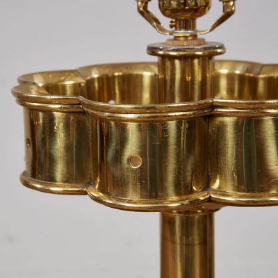 A Pair of Superb Overscale Brass Table Lamps