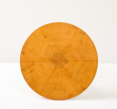 A Pair of Swedish Birch Tripod Pedestal Tables Circa 1940s